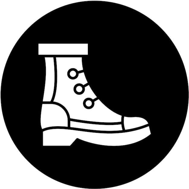 Vector estilo del icono de las botas de diseño vectorial