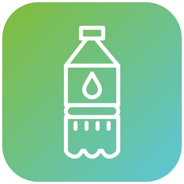 Estilo del icono de la botella de aceite de diseño vectorial