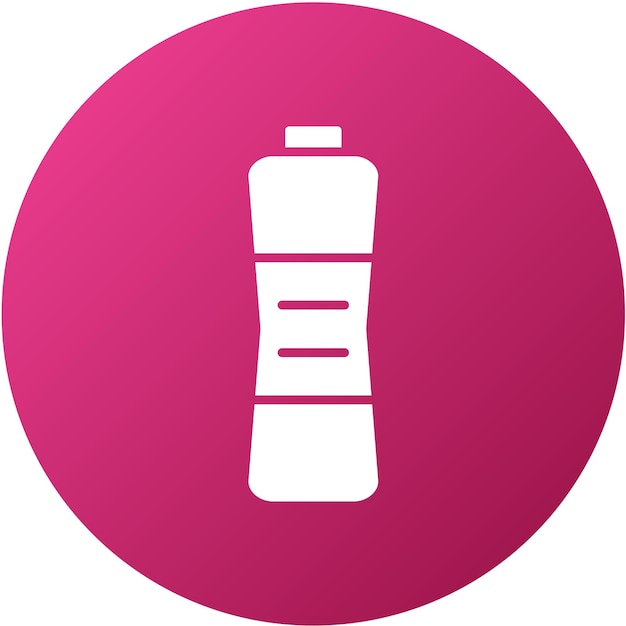 Estilo del icono de la botella de agua de diseño vectorial