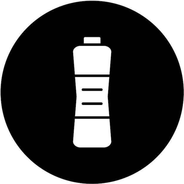 Estilo del icono de la botella de agua de diseño vectorial