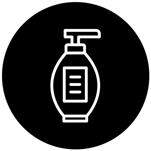 Estilo del icono de la botella de diseño vectorial