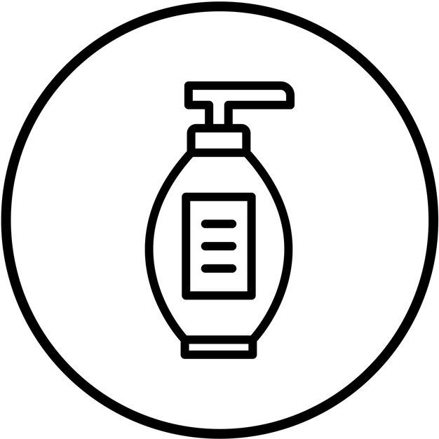 Estilo del icono de la botella de diseño vectorial