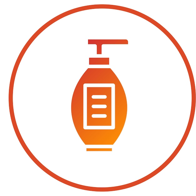 Estilo del icono de la botella de diseño vectorial