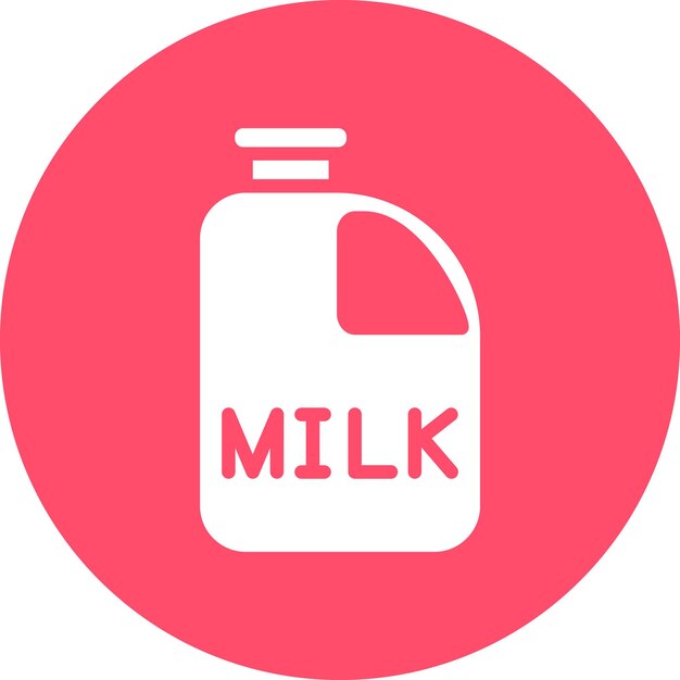 Estilo del icono de la botella de leche