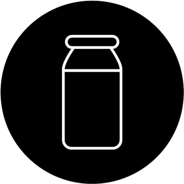 Estilo del icono de la botella de leche