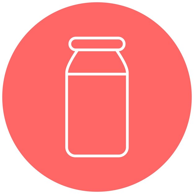 Estilo del icono de la botella de leche