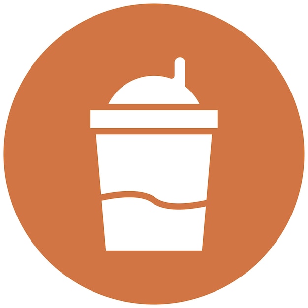 Estilo del icono de la botella del mezclador de diseño vectorial