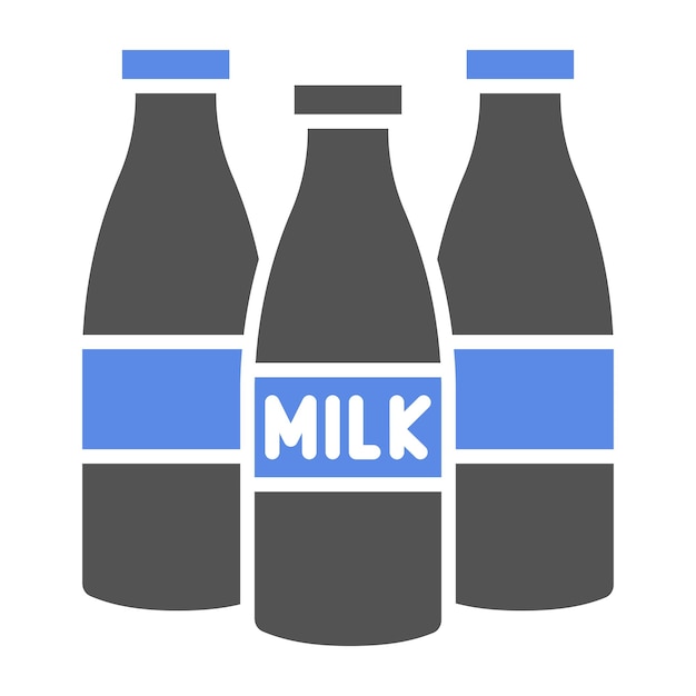 Estilo del icono de las botellas de leche