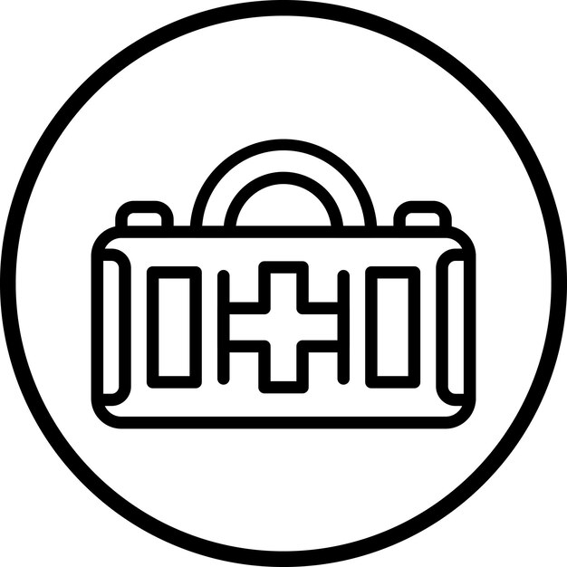 Estilo del icono del botiquín de primeros auxilios