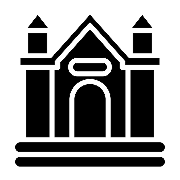 El estilo del icono de Bouncy Castle