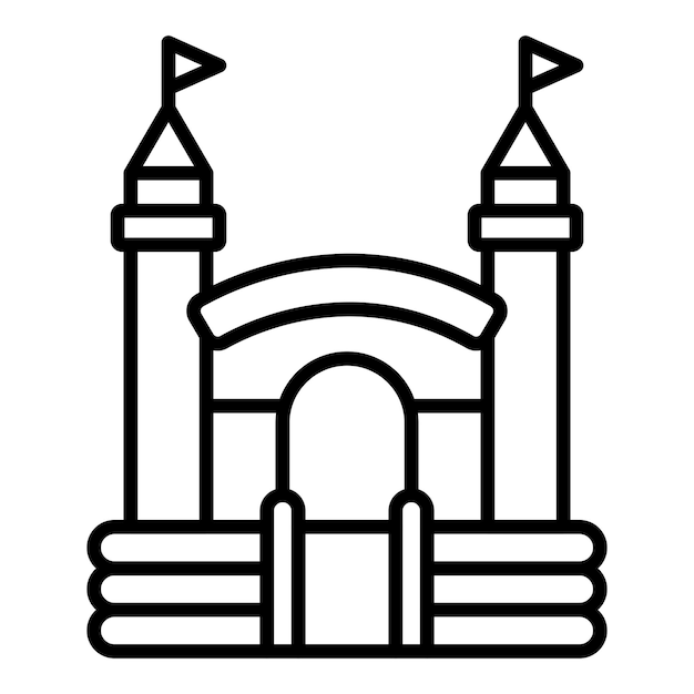 El estilo del icono de Bouncy Castle