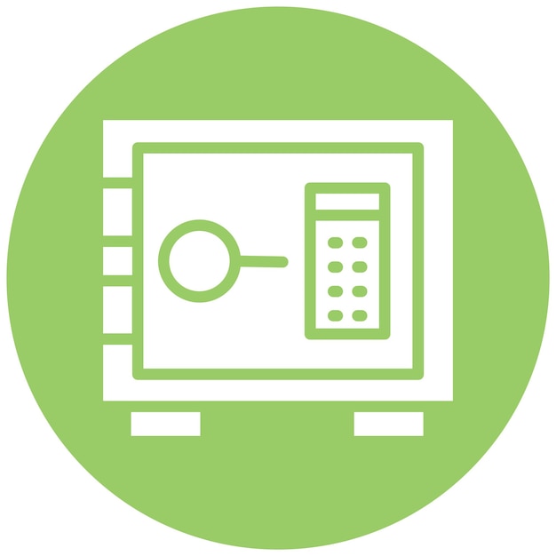 Estilo del icono de la bóveda de diseño vectorial