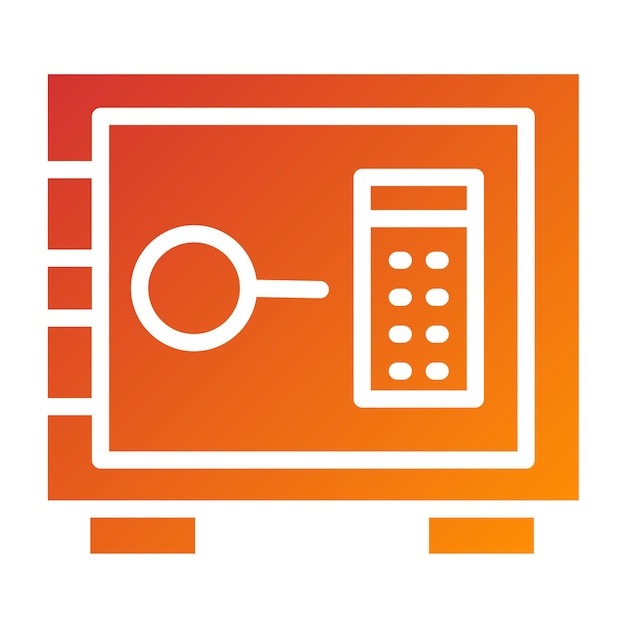 Estilo del icono de la bóveda de diseño vectorial