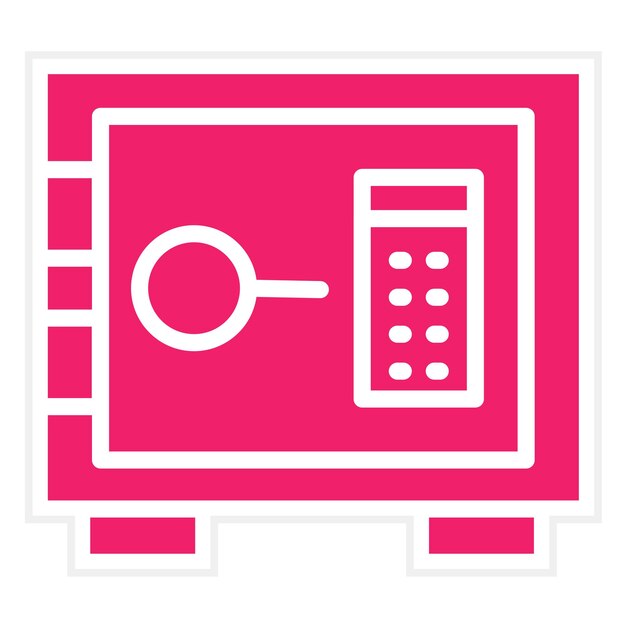 Estilo del icono de la bóveda de diseño vectorial