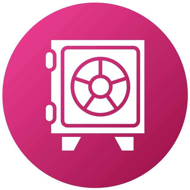 Estilo del icono de la bóveda de diseño vectorial