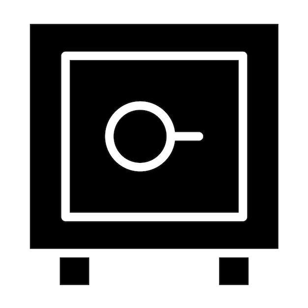 Estilo del icono de la bóveda de diseño vectorial