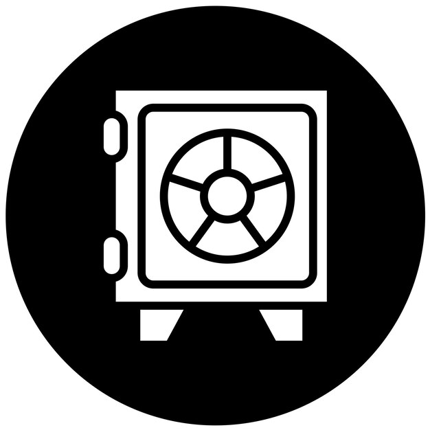 Estilo del icono de la bóveda de diseño vectorial