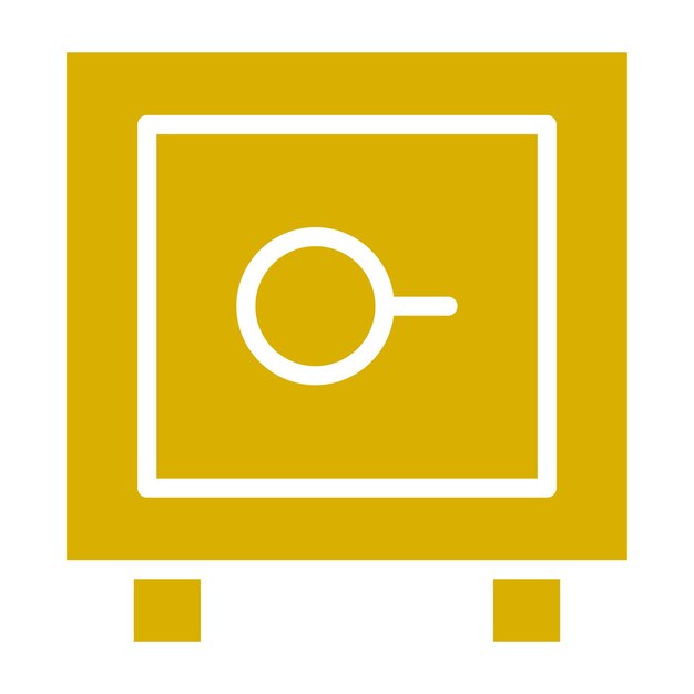 Estilo del icono de la bóveda de diseño vectorial