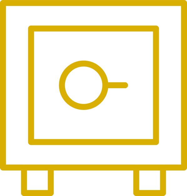 Estilo del icono de la bóveda de diseño vectorial