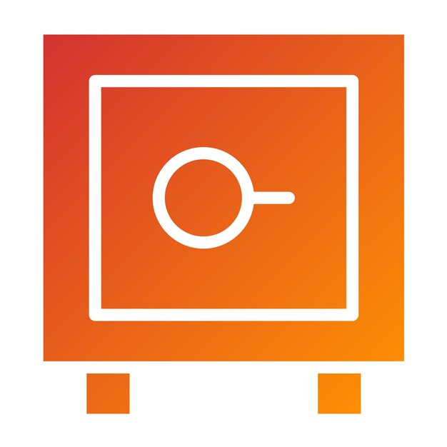 Estilo del icono de la bóveda de diseño vectorial