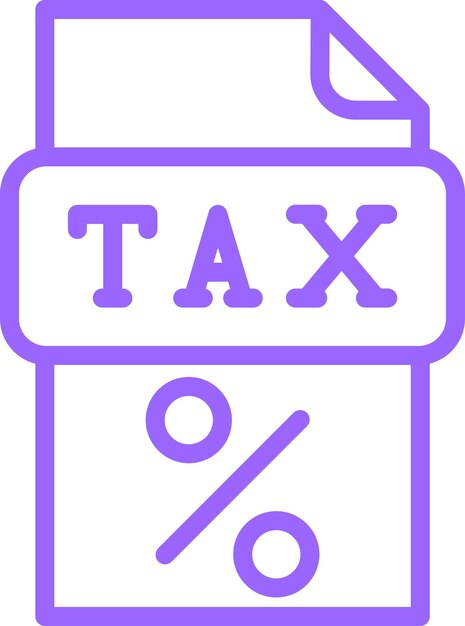 Estilo del icono de la bóveda de impuestos de diseño vectorial