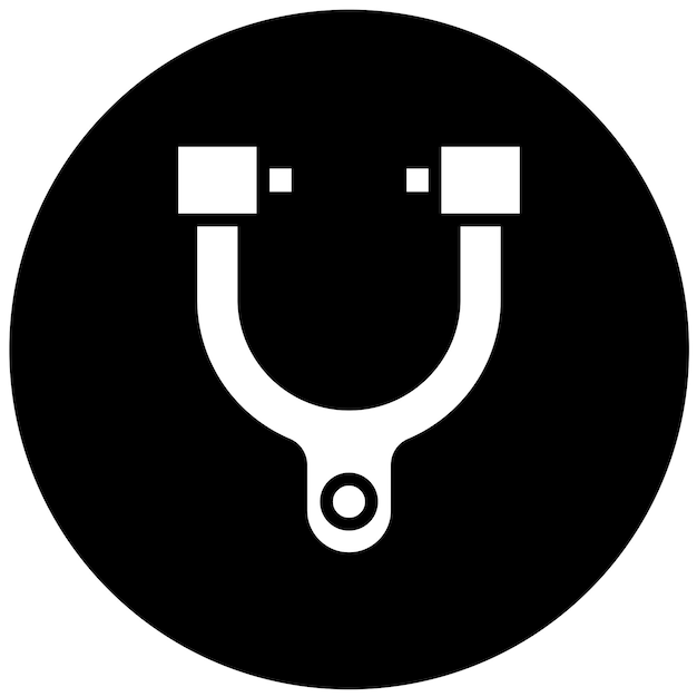 Estilo del icono del brazo de control de diseño vectorial