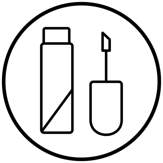 Estilo del icono del brillo de los labios