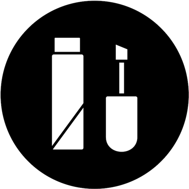 Estilo del icono del brillo de los labios