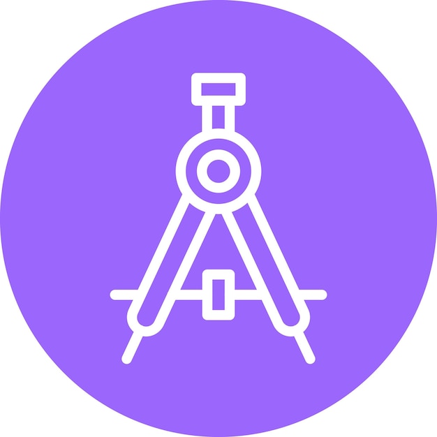 Estilo del icono de la brújula de diseño vectorial