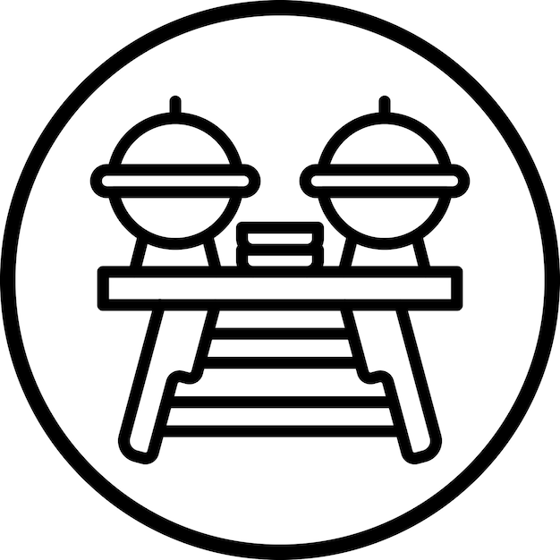 Estilo de icono de buffet de diseño vectorial