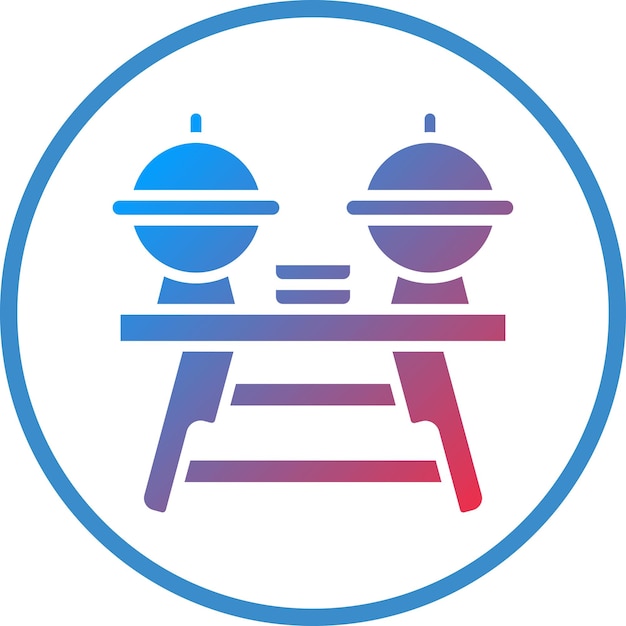 Estilo de icono de buffet de diseño vectorial