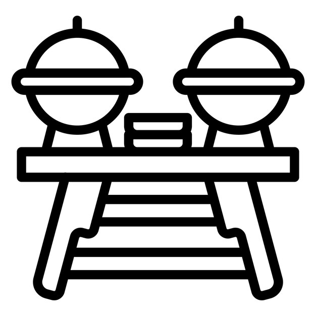 Estilo de icono de buffet de diseño vectorial
