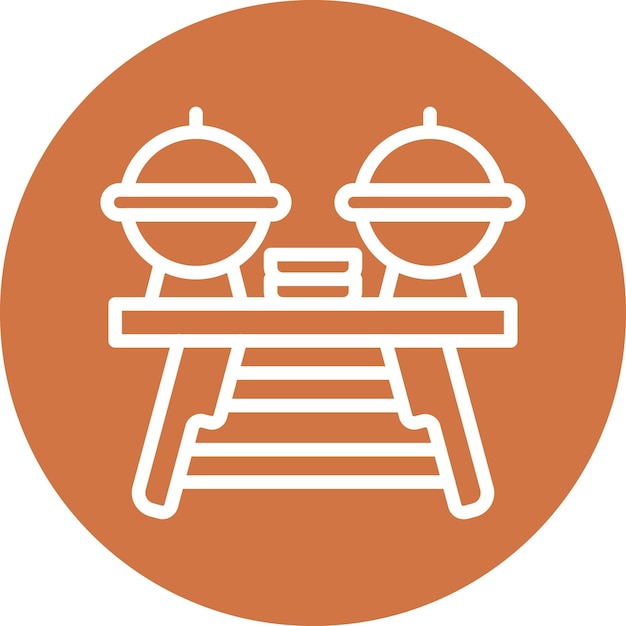 Estilo de icono de buffet de diseño vectorial