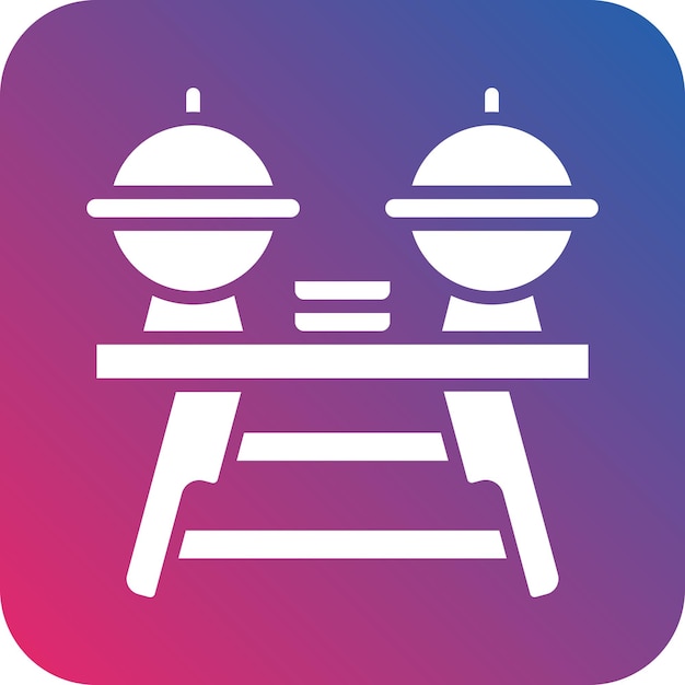 Estilo de icono de buffet de diseño vectorial