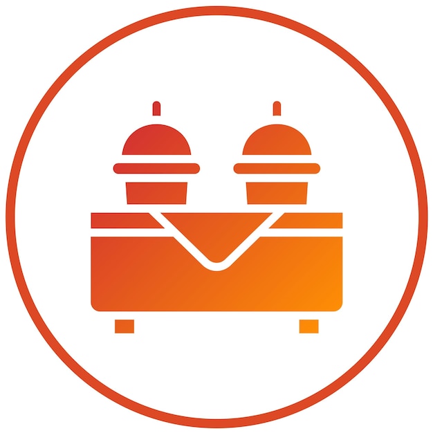 Estilo de icono de buffet de diseño vectorial