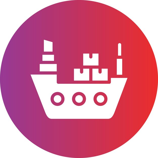 Estilo del icono del buque de carga
