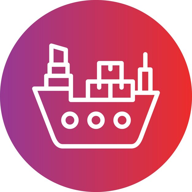 Estilo del icono del buque de carga