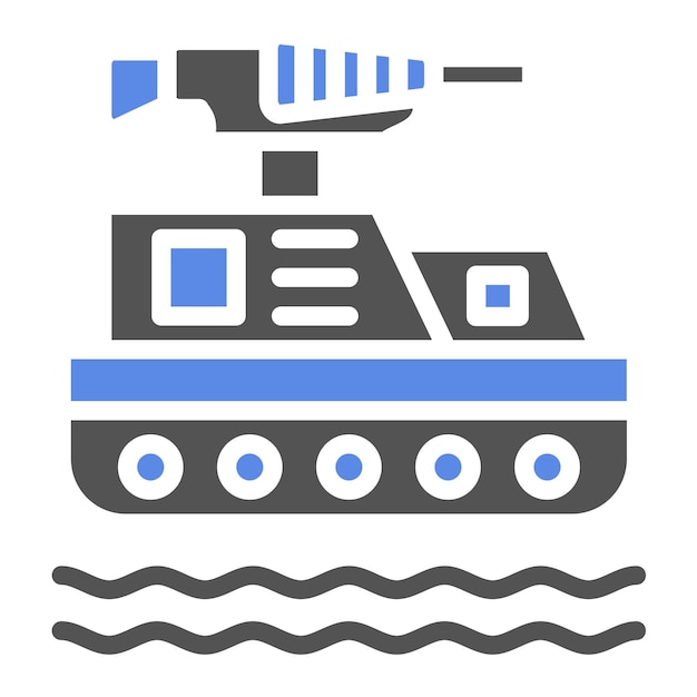 Estilo del icono del buque de diseño vectorial