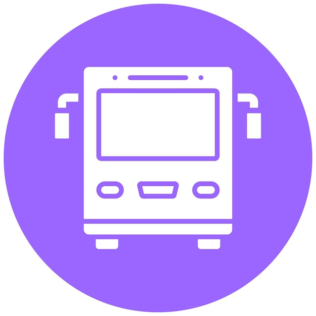 Estilo del icono del bus de diseño vectorial