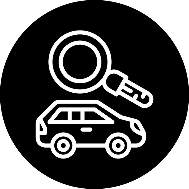 Estilo del icono del buscador de automóviles