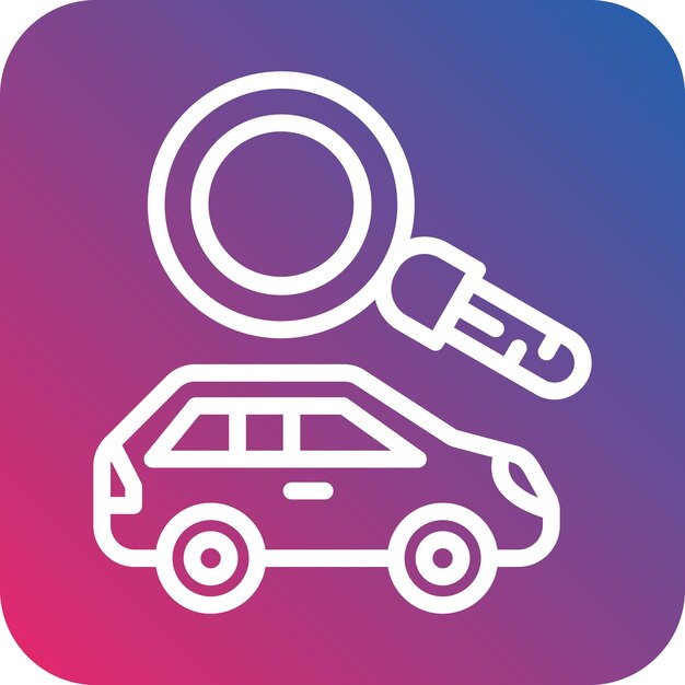 Estilo del icono del buscador de automóviles