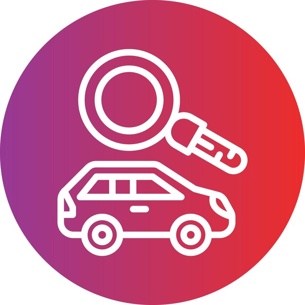 Estilo del icono del buscador de automóviles