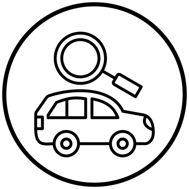 Estilo del icono del buscador de automóviles