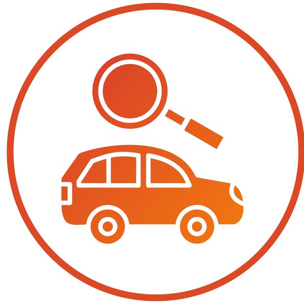 Estilo del icono del buscador de automóviles