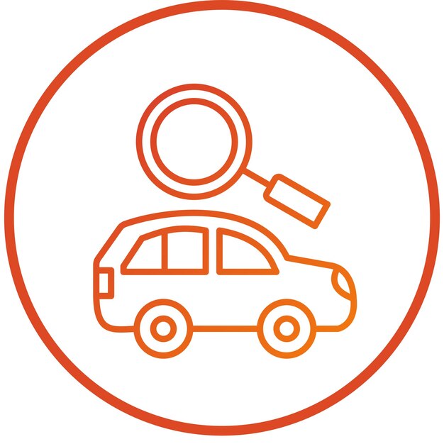 Estilo del icono del buscador de automóviles