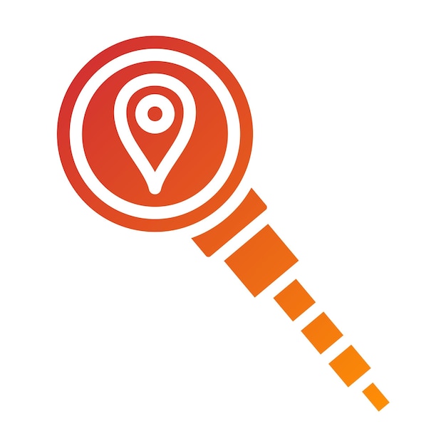 Estilo de icono de búsqueda de diseño vectorial