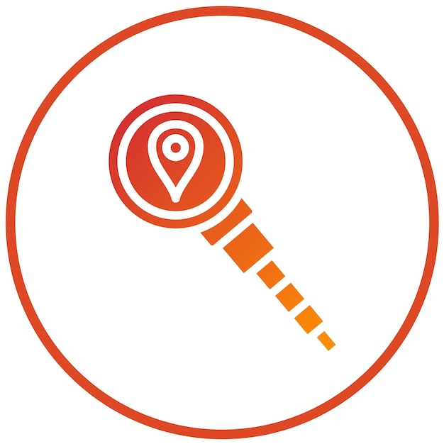 Estilo de icono de búsqueda de diseño vectorial