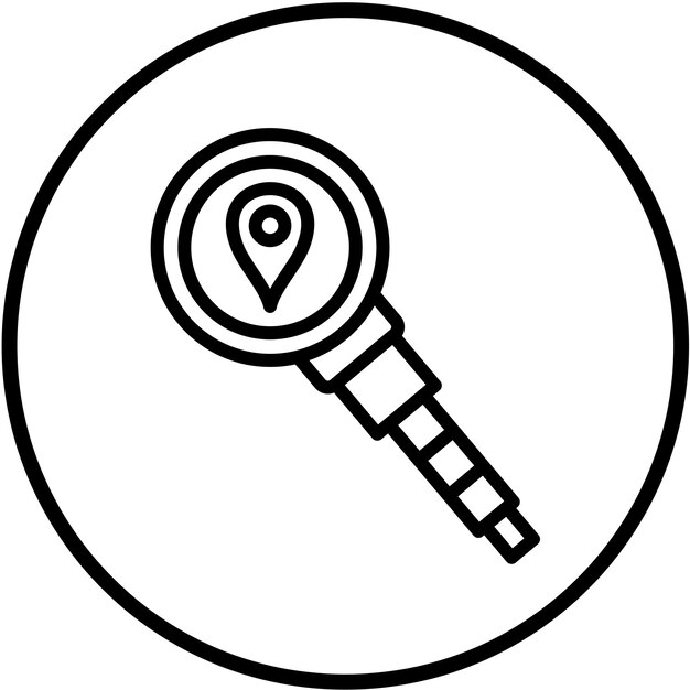 Estilo de icono de búsqueda de diseño vectorial