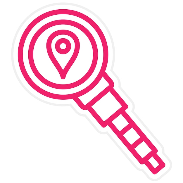 Estilo de icono de búsqueda de diseño vectorial