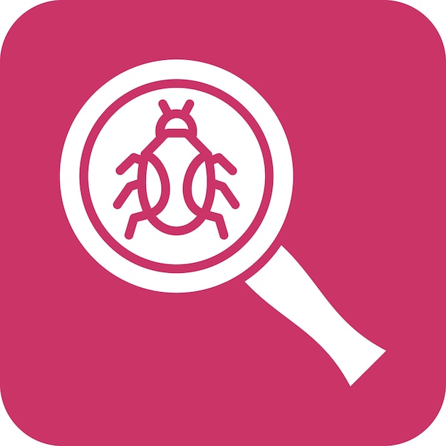 Estilo del icono de búsqueda de errores de diseño vectorial